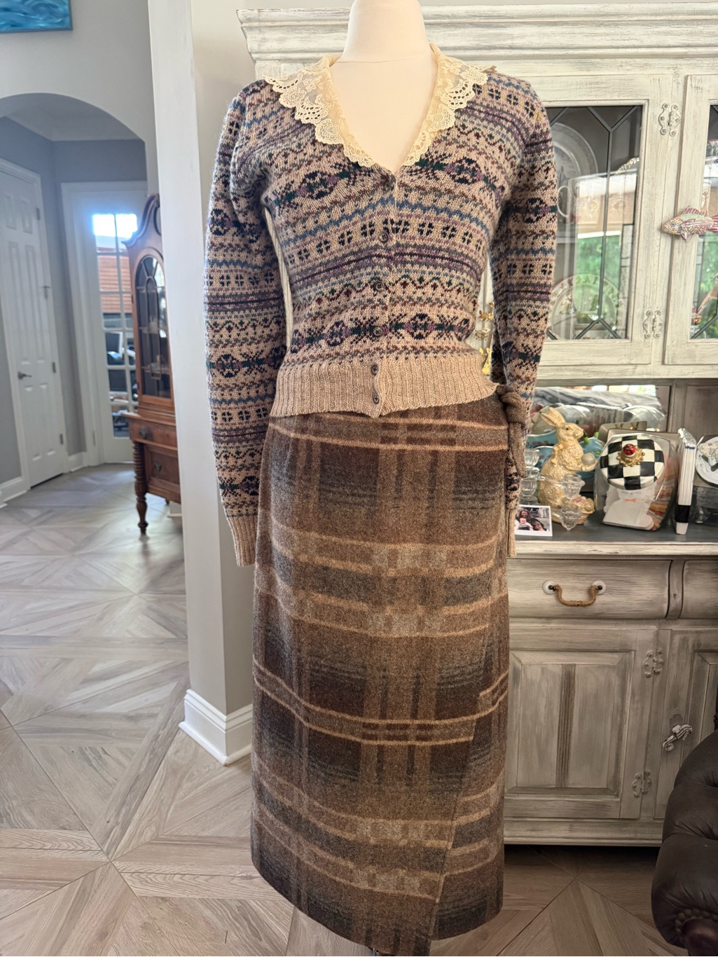 Vintage Ralph Lauren Collection Wool Wrap Skirt Size 6